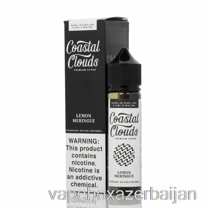 E-Juice Vape Lemon Meringue - Coastal Clouds Co. - 60mL 0mg